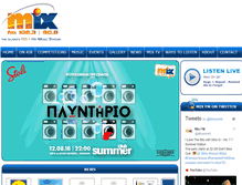 Tablet Screenshot of mixfmradio.com